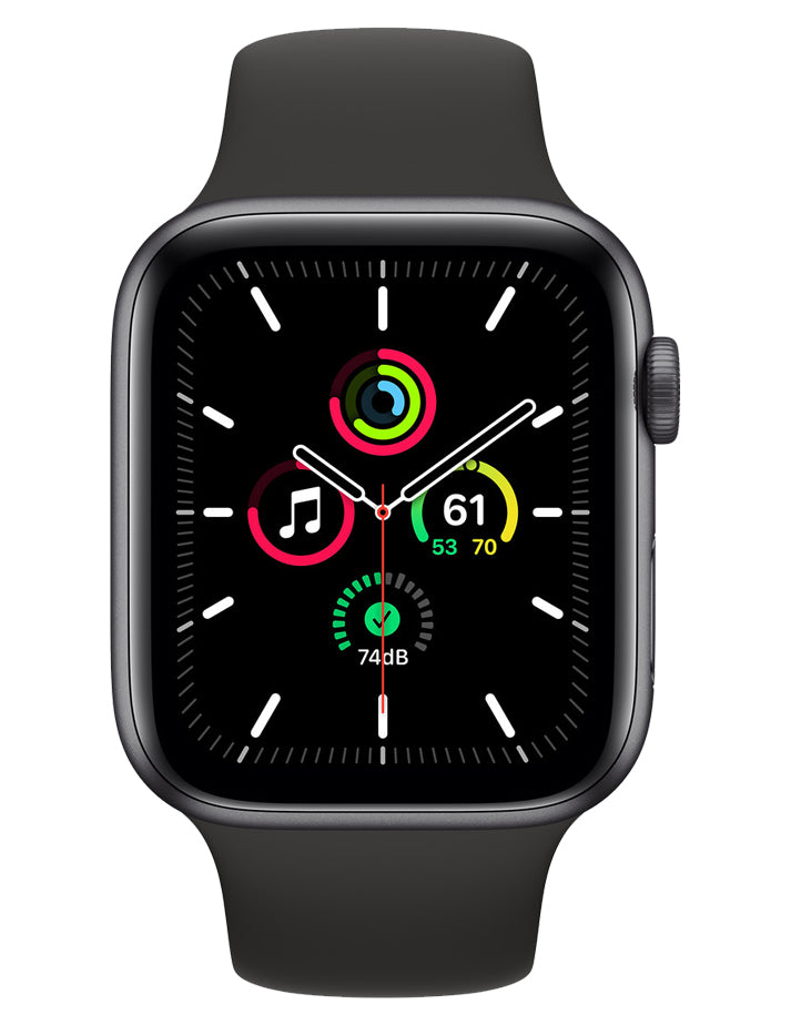 Apple Watch SE, mm, GPS, Space Gray Aluminum with Midnight Sport
