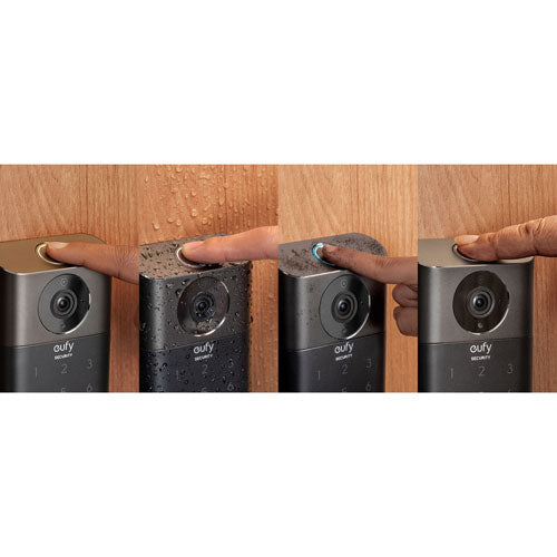 New Eufy 3 in 1 Security Door Lock - Wi-Fi Video Smart Doorbell S330 - Black -  E85301Y1
