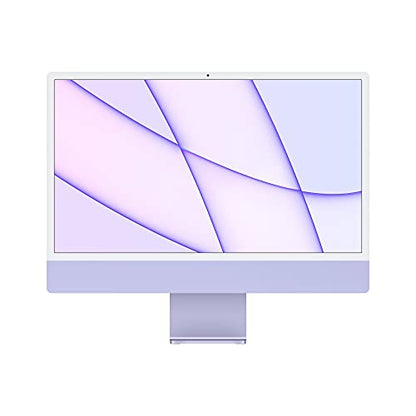 New Apple iMac 24 Inch Purple with Apple M1 chip and Built‑in VESA Mount Adapter.