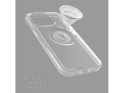 Original OtterBox iPhone 13 Symmetry Series Case + integrated PopSocket Clear, Sealed Box