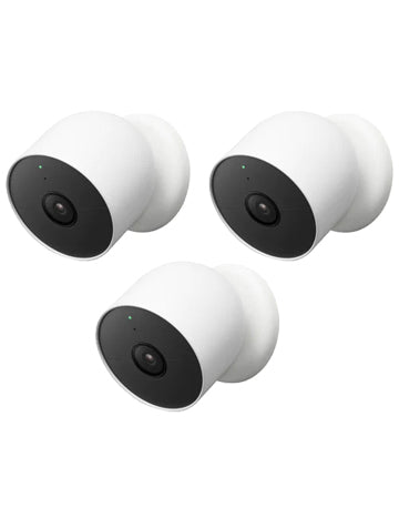 Google Nest Camera Wireless Indoor/Outdoor Security Camera - 3 Pack-  GA02077-CA( Sale)