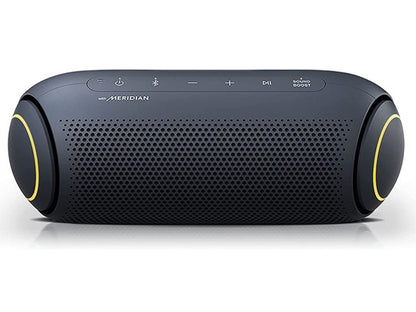 LG XBOOM Go Speaker PL5 Portable Wireless Bluetooth, Dual Action Bass, Sound by Meridian, Water-Resistant, Sound Boost EQ, 18 Hour Battery Life, LED Lighting
