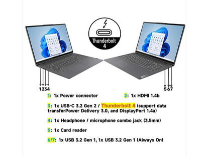 Lenovo Flex 5 16" 2-in-1 WQXGA (2560 x 1600) 16:10 Touchscreen Laptop, 10-Core i7-1255U, 400nits, 100% sRGB, Backlit KB, Wi-Fi 6, win11, Thunderbolt 4, w/HDMI (16GB RAM | 512GB PCIe SSD)