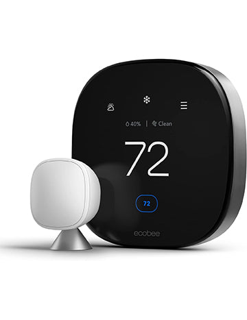 Ecobee Smart Thermostat Premium with Smart Sensor and Air Quality Monitor Works with Siri, Alexa, Google Assistant