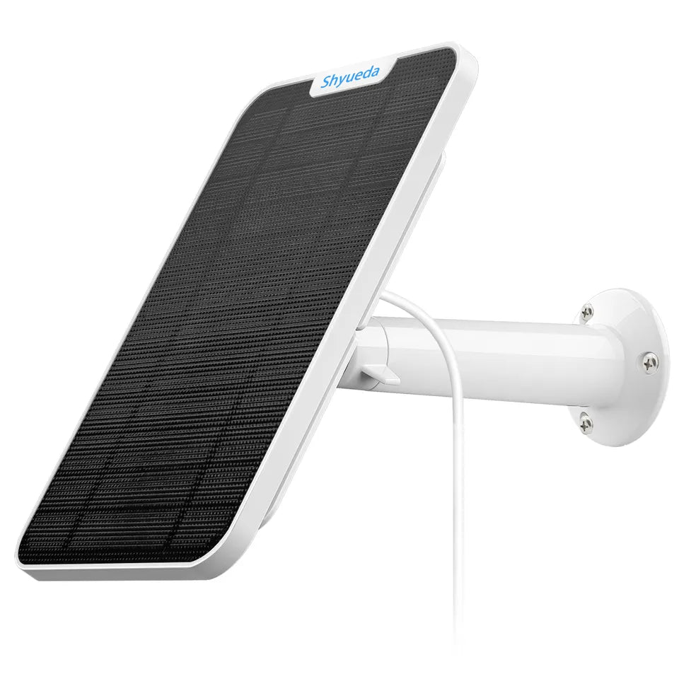 Solar Panel Charger for Ring Spot Light Plus/ Pro/ Stickup Cam Battery - 4W Solar Power - Made for Ring