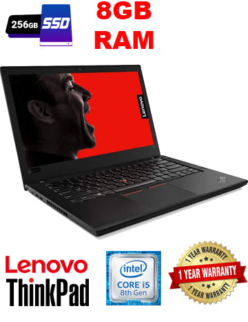 Lenovo ThinkPad T490 14" Laptop Core i5-8265U 8th Gen 1.6 GHz 256GB SSD 8GB RAM FHD 1080P Touch WiFi 6 AX