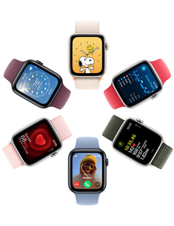 Apple® Watch Serie 7 de 45 mm con caja de aluminio color medianoche y correa deportiva color medianoche (GPS + celular)
