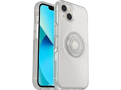 Original OtterBox iPhone 13 Symmetry Series Case + integrated PopSocket Clear, Sealed Box