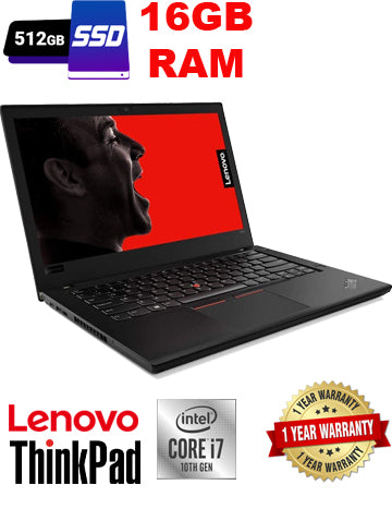 Lenovo ThinkPad T490 14" Laptop (Latest Model) Core i7-10510U 10th Gen (1.80Ghz to 4.90Ghz) 512GB SSD 16GB RAM FHD 1080P Touch WiFi 6 AX 20RY0002US