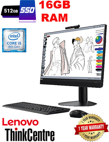 Lenovo Think Centre M920z 23.8" LED Intel i5-8500/16GB/512GB SSD