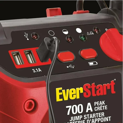 New Everstart Maxx Jump Starter with 120 PSI Compressor & USB Power 700 AMP