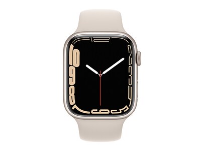 Apple® Watch Series 7 41mm 4G Starlight Aluminum Case with Starlight Sport Band Cellular