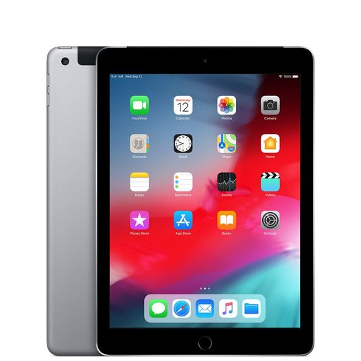 Open Box Apple iPad 6 32GB 2018 Wi-Fi Cellular 4G Gray - Box