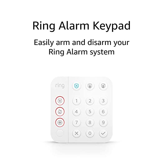 Ring Alarm Keypad (2nd Gen),White, Model Number : 4AK1SZ-0EN0