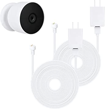 Cable resistente a la intemperie para exteriores de Google Nest Cam de 2.ª generación con adaptador