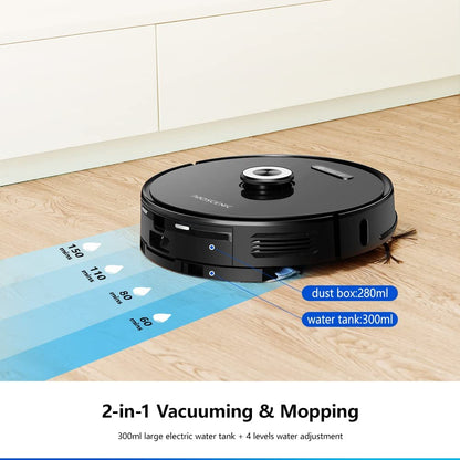 Proscenic M8 PRO Mopping Robot Vacuum with Automatic Dirt Disposal, Laser Navigation, Self Empty