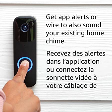 Blink Video Doorbell + Sync Module 2 | Two-way audio, HD video, motion and chime app alerts and Alexa enabled — wired or wire-free