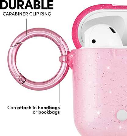 Case-Mate Crystal Blush Case and Neck Strap AirPods 1& 2