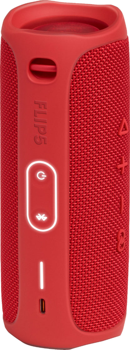 JBL Flip 5 Portable Waterproof Wireless Bluetooth Speaker with up to 12 Hours of Battery Life - Red