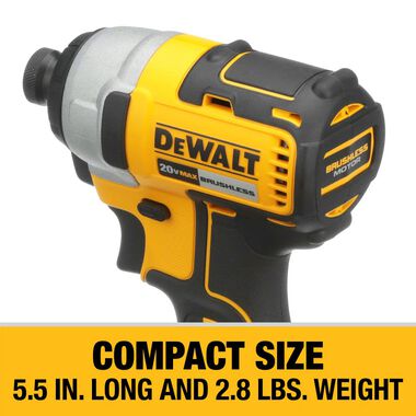 New DEWALT DCK277C2 20V MAX Brushless Cordless Compact Drill/Driver & Impact Driver Combo Kit