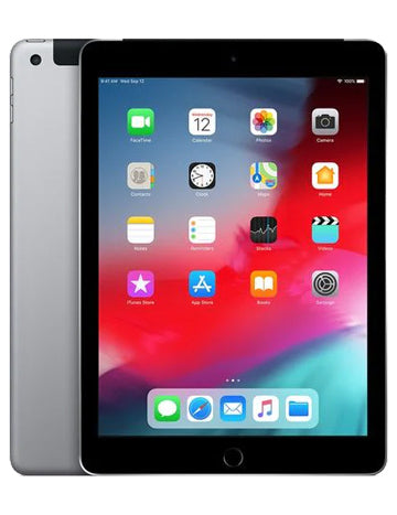 Open Box Apple iPad 6 32GB 2018 Wi-Fi Cellular 4G Gray - Box, Accessories Warranty