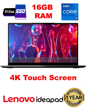 New Lenovo IdeaPad Slim 9i 14" 4K Touch Display, Core i7-1165G7, 512GB SSD, 16GB RAM