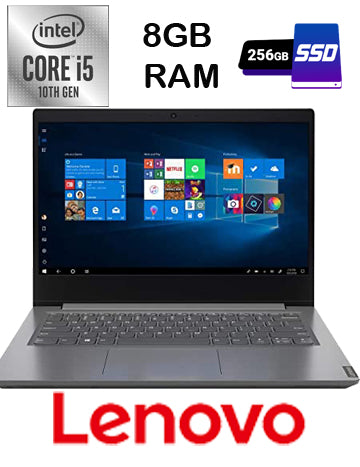 Lenovo V14-IIL 82C401JHUS 14" Full HD Notebook Computer, Intel Core i5-1035G1 1GHz, 8GB RAM, 256GB SSD, Windows 10 Pro, Gray (Open Box)