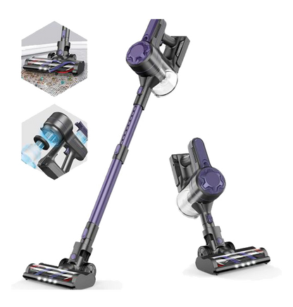 Cordless Vacuum by ZOKER with 5 Stages High Efficiency Filtration, 80000 RPM High-Speed Brushless