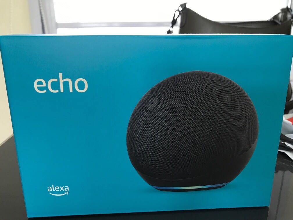 Echo (4th Gen) with Premium Sound Smart Speaker Home Hub & Alexa -  Charcoal