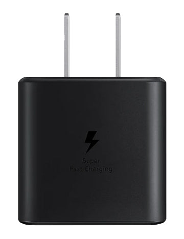 Samsung 45W Fast Charging 2.0 Wall Charger with USB-C Cable - Black EP-TA845XBEGUS