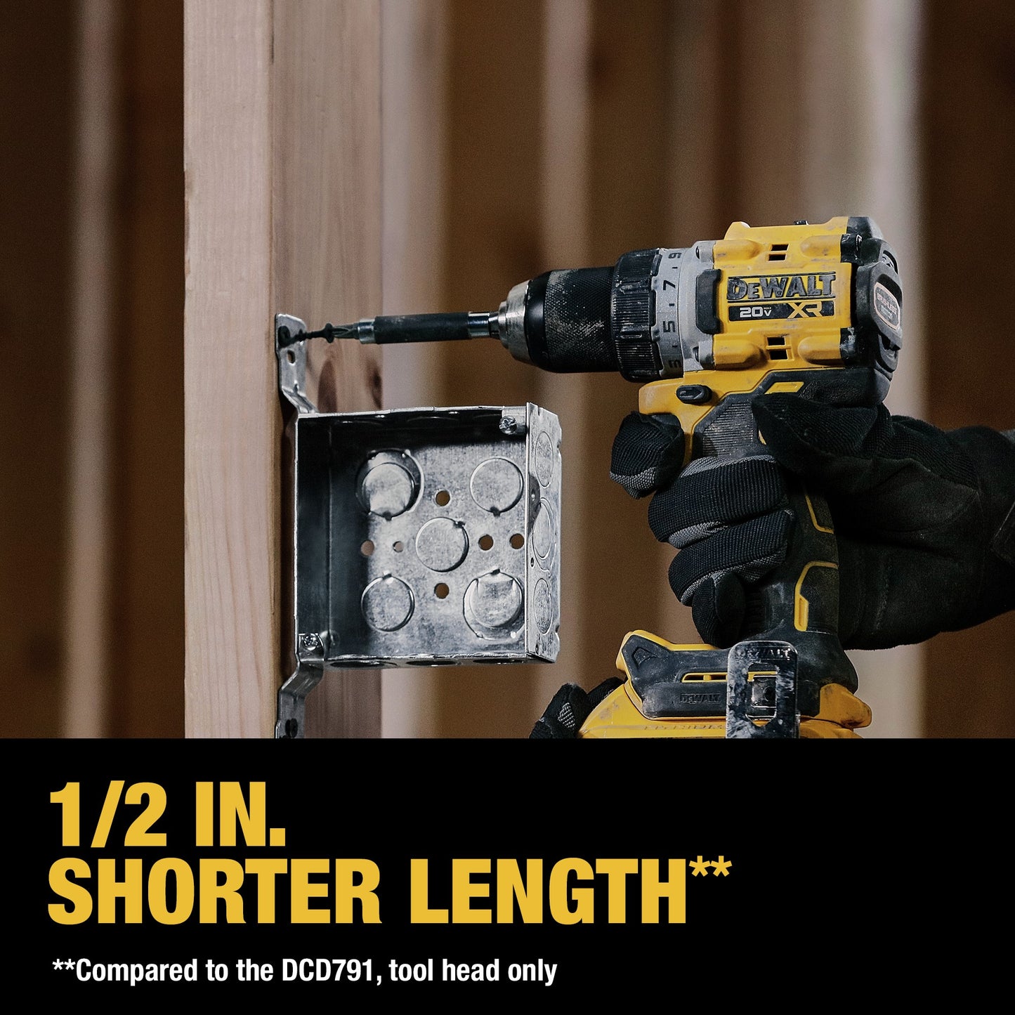 DEWALT 20V MAX* XR Brushless Cordless 1/2 in. Drill/Driver and 1/4 in. Impact Driver Kit (DCK248D2)