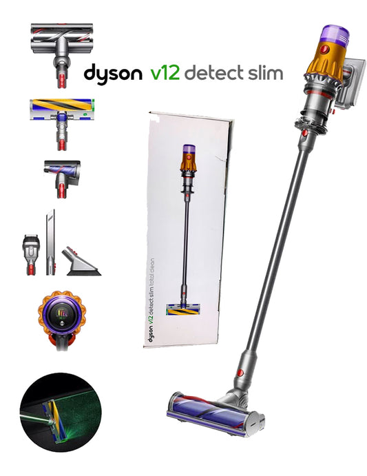 Dyson V12 Detect Slim, ligero, multisuperficie, inalámbrico, sellado al vacío