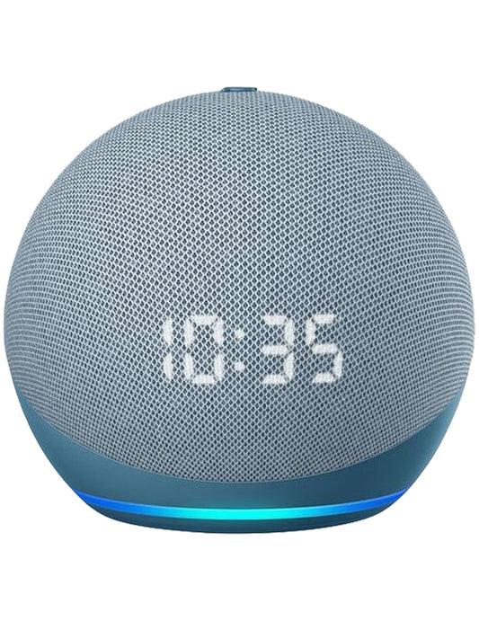 Echo Dot completamente nuevo (4.ª generación, lanzamiento de 2020) con reloj | Altavoz inteligente con reloj y Alexa | 