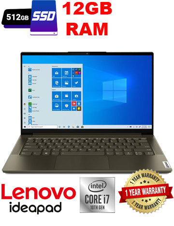 Lenovo IdeaPad Slim 7, 14", Core i7-1065G7, 12GB RAM, 512GB SSD
