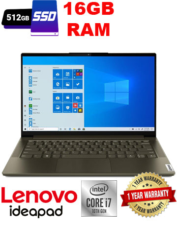 Lenovo IdeaPad Slim 7, 14", Core i7-1065G7, 16GB RAM, 512GB SSD