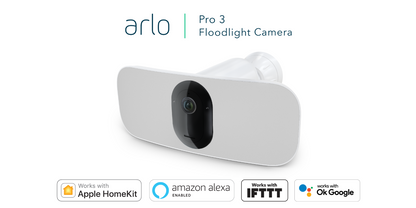 Arlo Pro 3 Wire-Free Outdoor 2K Floodlight Security Camera - White