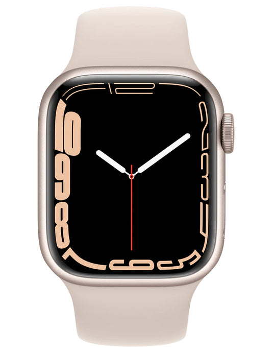 Apple® Watch Series 7 41 mm 4G Caja de aluminio Starlight con correa deportiva Starlight Celular