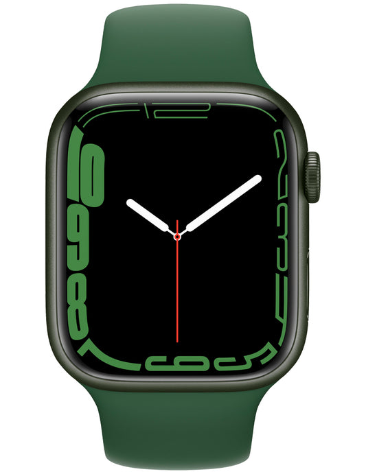 Apple® Watch Series 7 de 45 mm con caja de aluminio verde y correa deportiva verde
